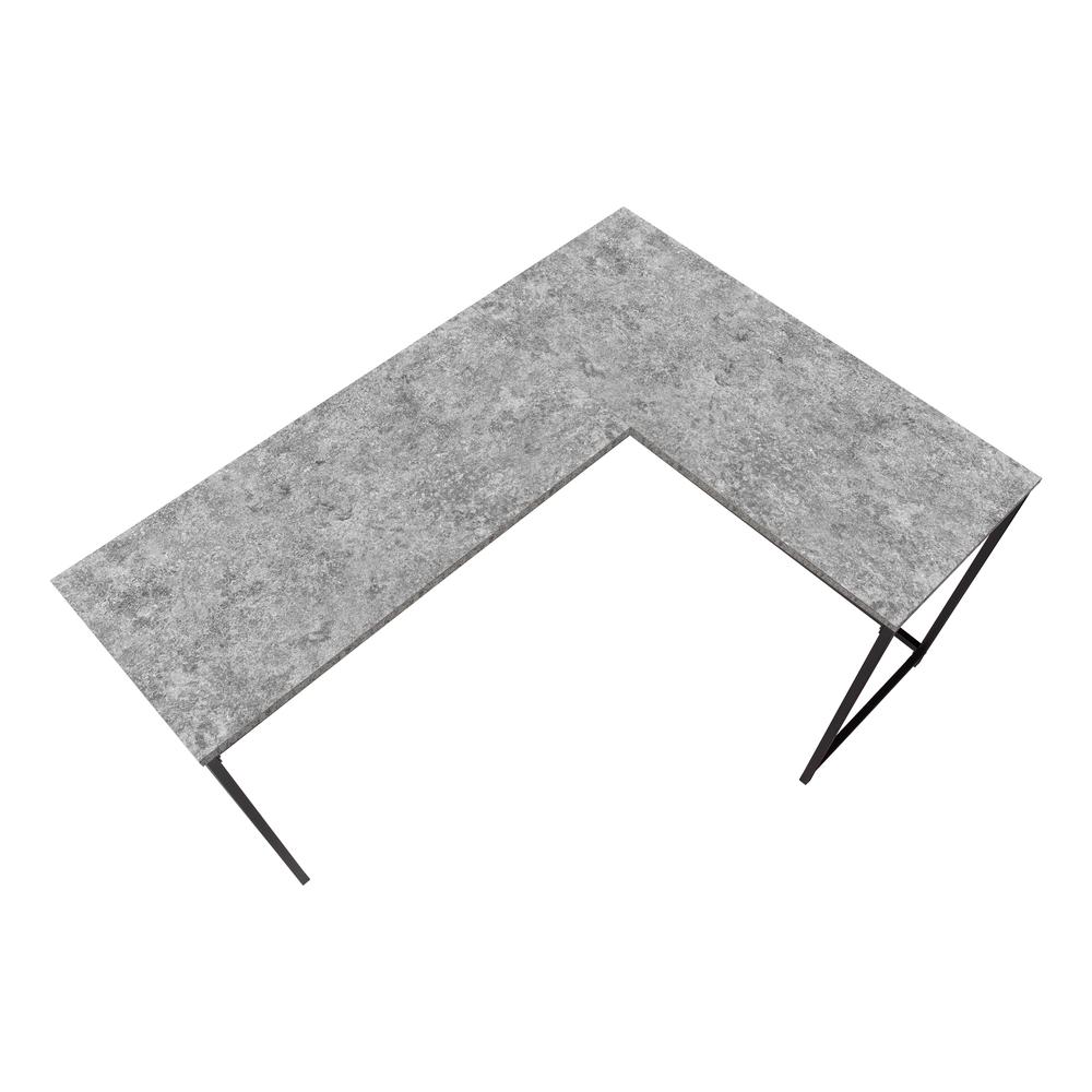 Computer Desk, Home Office, Corner, 58L, L Shape, Work, Laptop, Grey Laminate