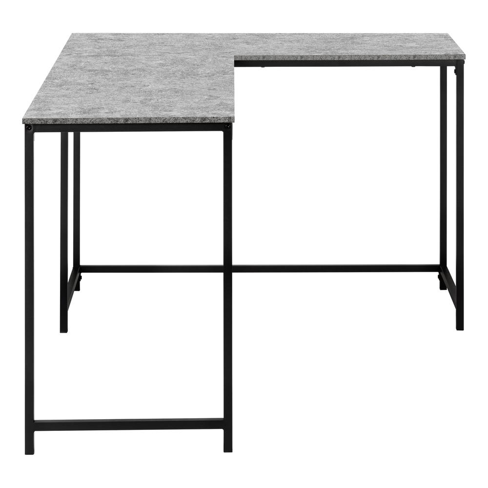 Computer Desk, Home Office, Corner, 58L, L Shape, Work, Laptop, Grey Laminate