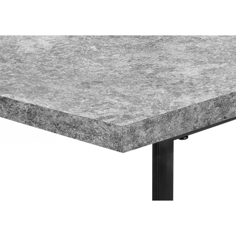Computer Desk, Home Office, Laptop, Storage Shelves, 48L, Work, Grey Laminate