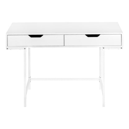 Computer Desk, Home Office, Laptop, Storage Drawers, 48L
