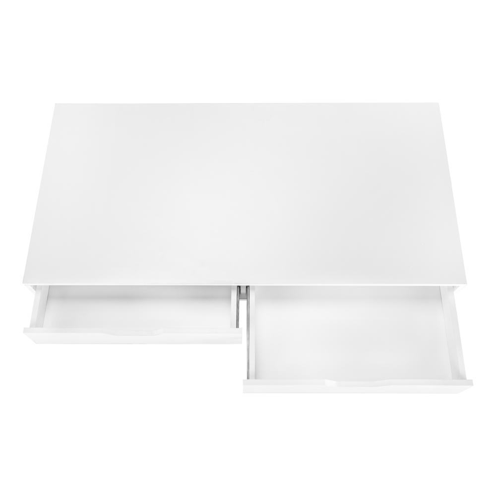 Computer Desk, Home Office, Laptop, Storage Drawers, 48L