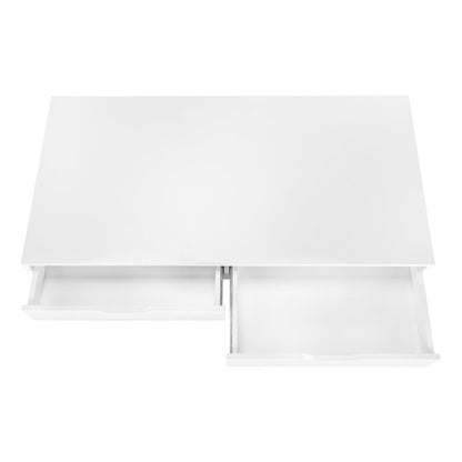 Computer Desk, Home Office, Laptop, Storage Drawers, 48L