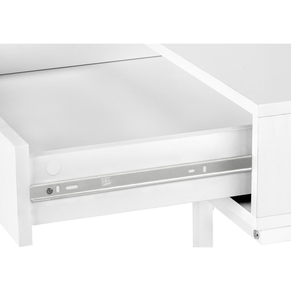 Computer Desk, Home Office, Laptop, Storage Drawers, 48L