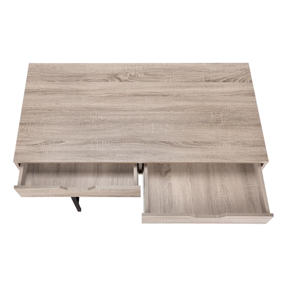Computer Desk, Home Office, Laptop, Storage Drawers, 48L