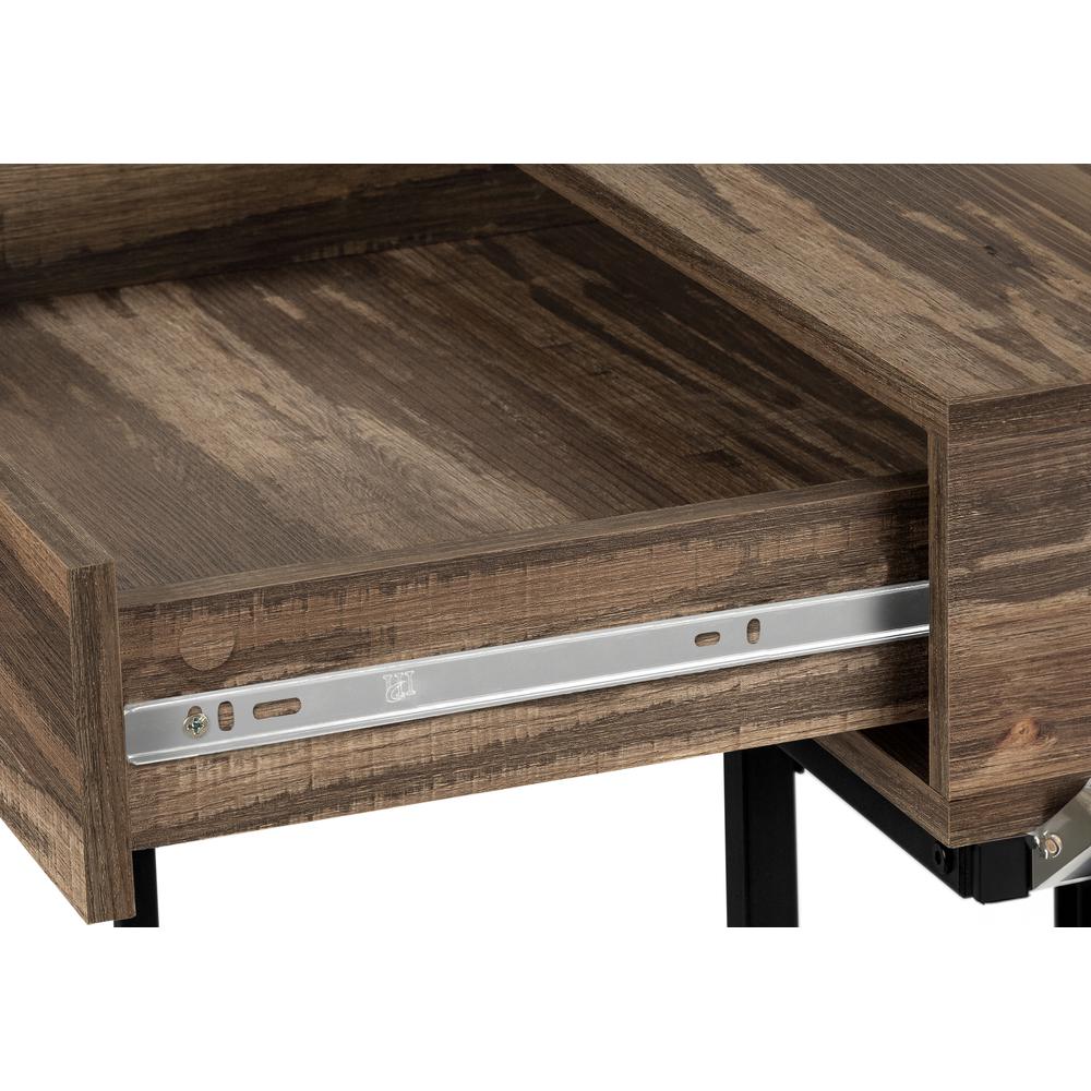 Computer Desk, Home Office, Laptop, Storage Drawers, 48L