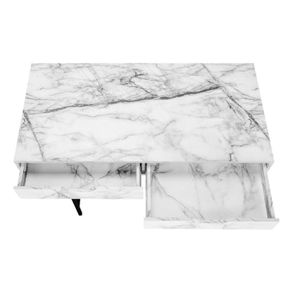 Computer Desk, Home Office, Laptop, Storage Drawers, 48L