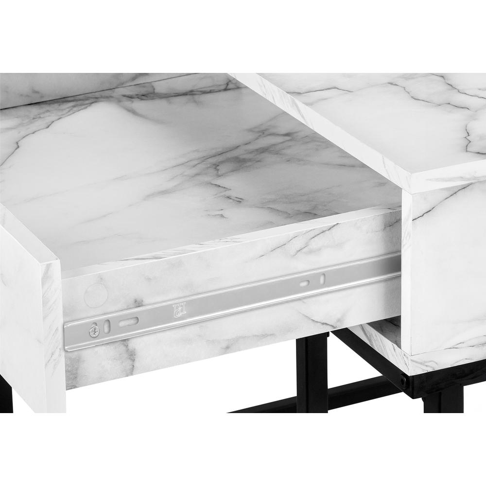 Computer Desk, Home Office, Laptop, Storage Drawers, 48L