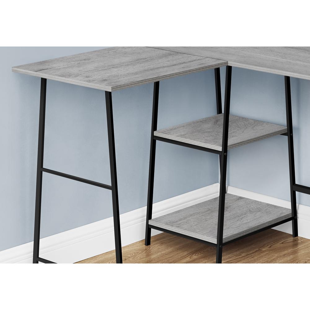 Computer Desk, Home Office, Corner, Storage Shelves, 48L, L Shape, Work