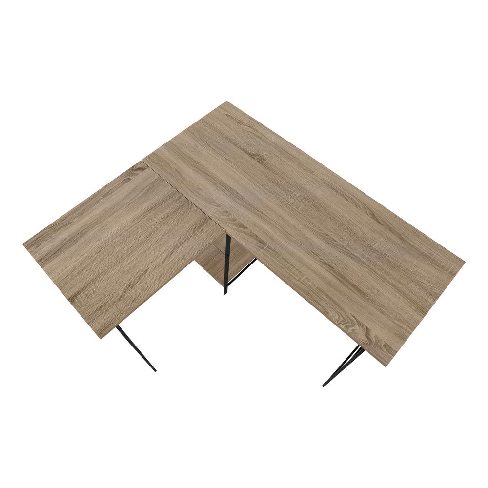 Computer Desk, Home Office, Corner, Storage Shelves, 48L, L Shape, Work