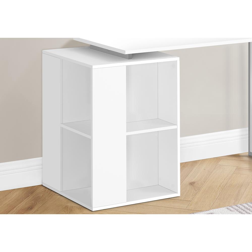 Computer Desk, Home Office, Left, Right Set-up, Storage Shelves, 55L, Work