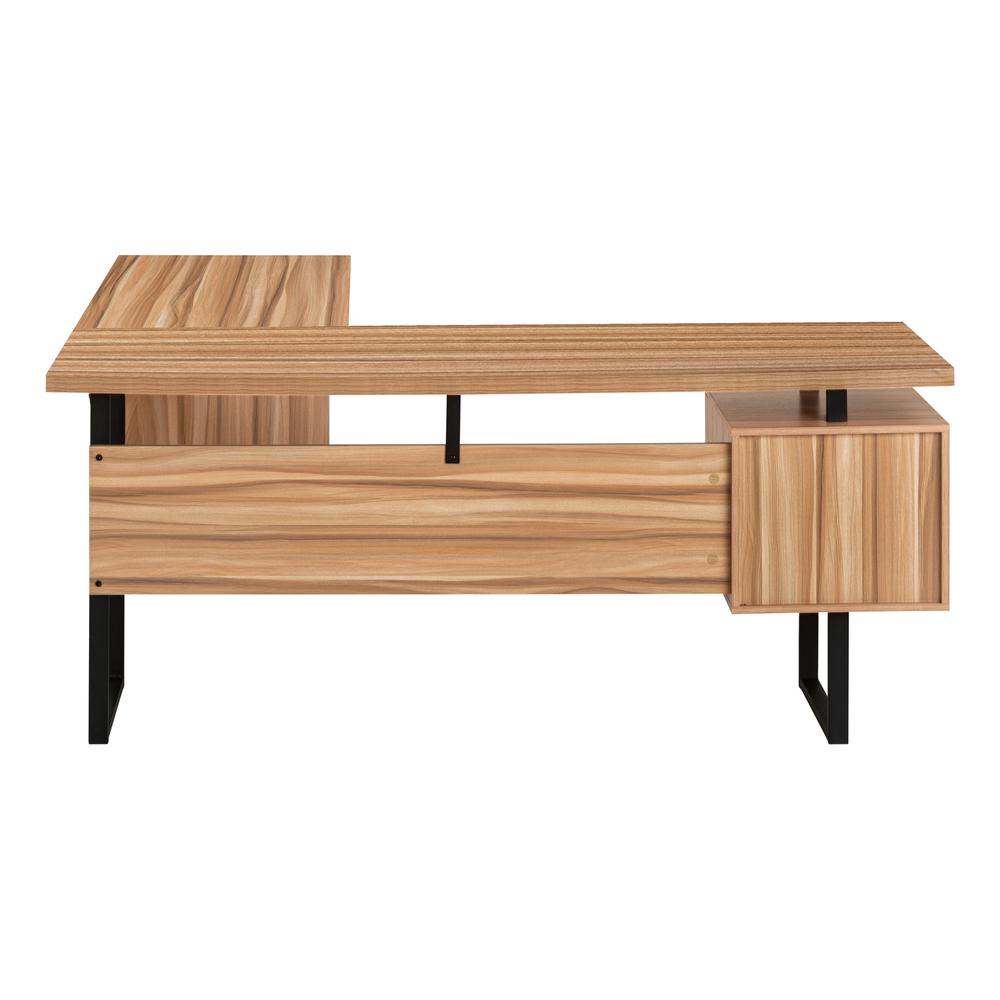 Computer Desk, Home Office, Corner, Left, Right Set-up, Storage Drawers, 70L