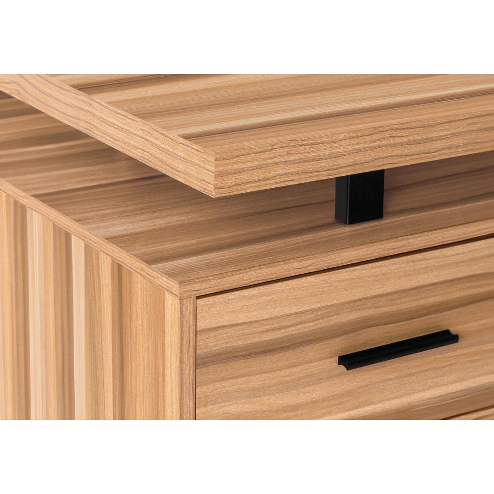 Computer Desk, Home Office, Corner, Left, Right Set-up, Storage Drawers, 70L