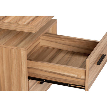 Computer Desk, Home Office, Corner, Left, Right Set-up, Storage Drawers, 70L