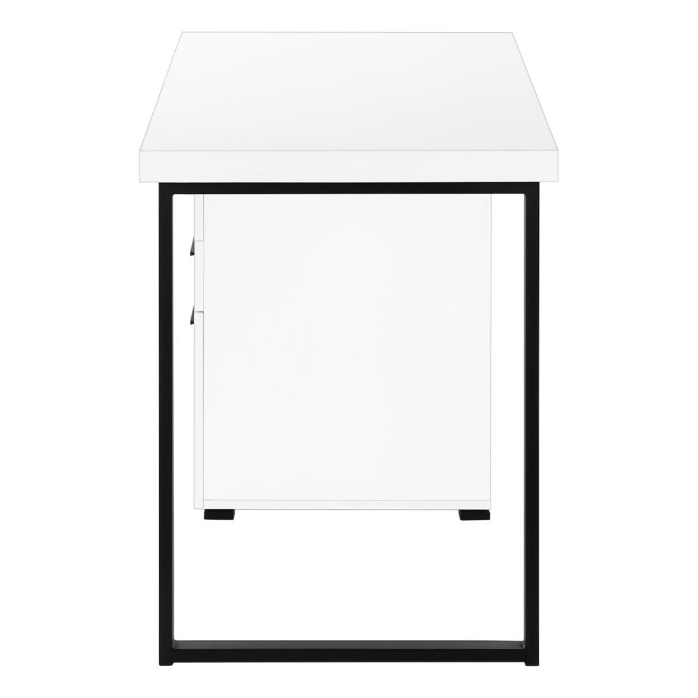Computer Desk, Home Office, Laptop, Left, Right Set-up, Storage Drawers, 48L