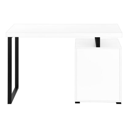 Computer Desk, Home Office, Laptop, Left, Right Set-up, Storage Drawers, 48L