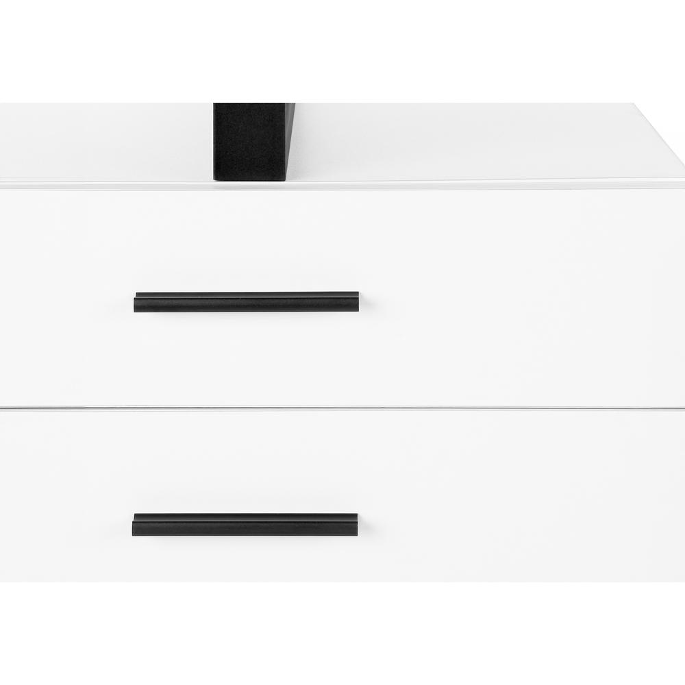 Computer Desk, Home Office, Laptop, Left, Right Set-up, Storage Drawers, 48L