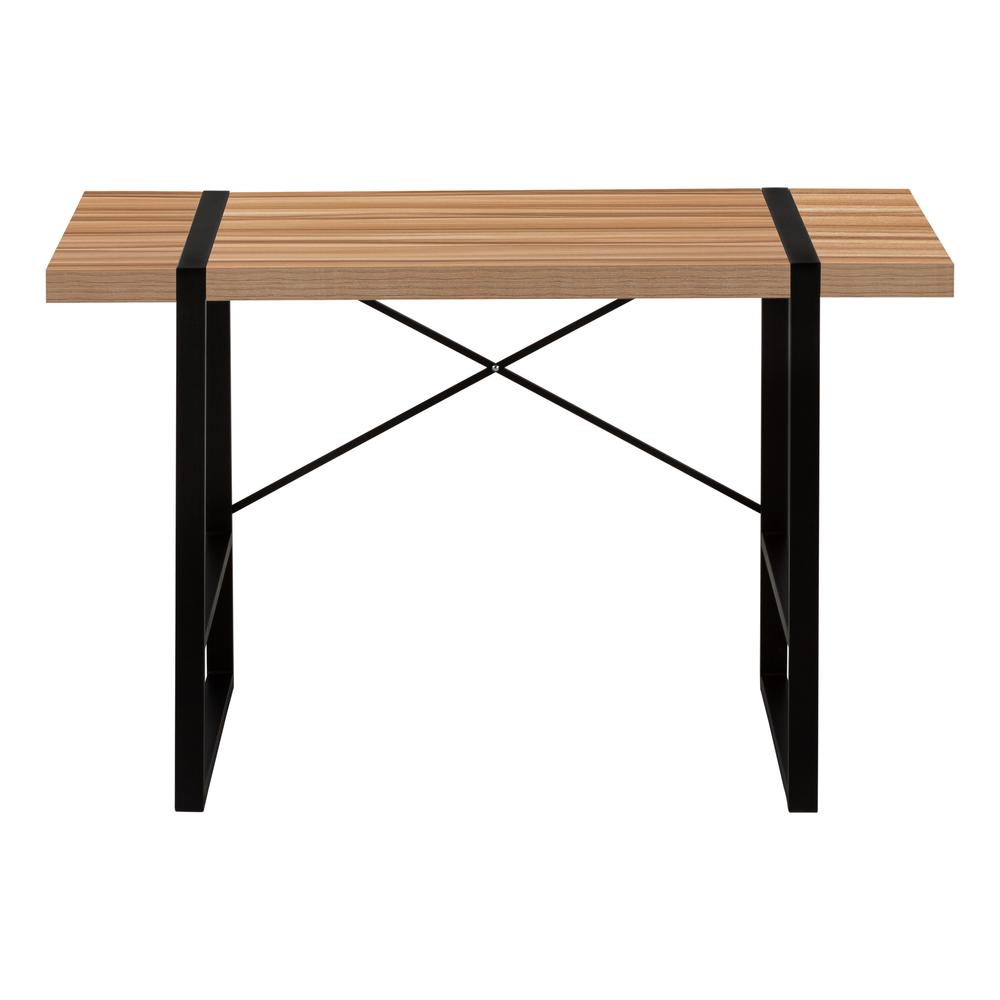 Computer Desk, Home Office, Laptop, 48L, Work, Brown Laminate, Black
