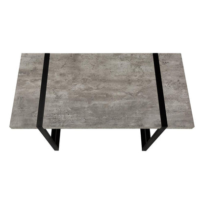 Computer Desk, Home Office, Laptop, 48L, Work, Grey Laminate, Black
