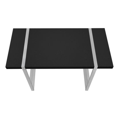 Computer Desk, Home Office, Laptop, 48L, Work, Black Laminate, Grey