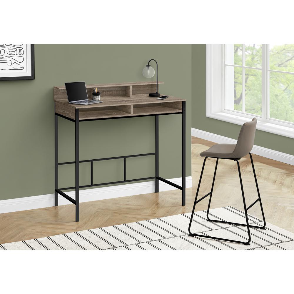 Computer Desk, Home Office, Standing, Storage Shelves, 48L, Work, Laptop