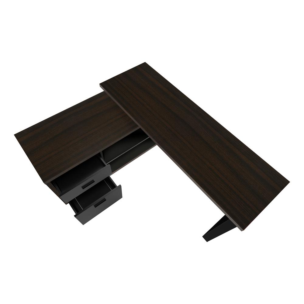 Computer Desk, Home Office, Corner, Storage Drawers, 72L, L Shape, Work