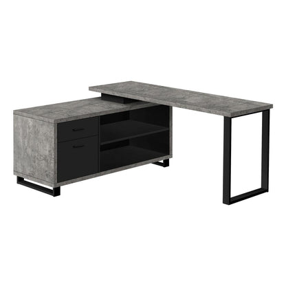 Computer Desk, Home Office, Corner, Storage Drawers, 72L, L Shape, Work