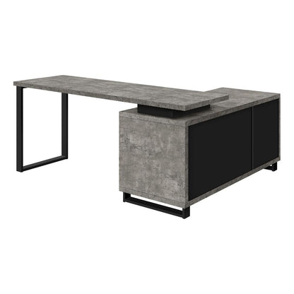 Computer Desk, Home Office, Corner, Storage Drawers, 72L, L Shape, Work