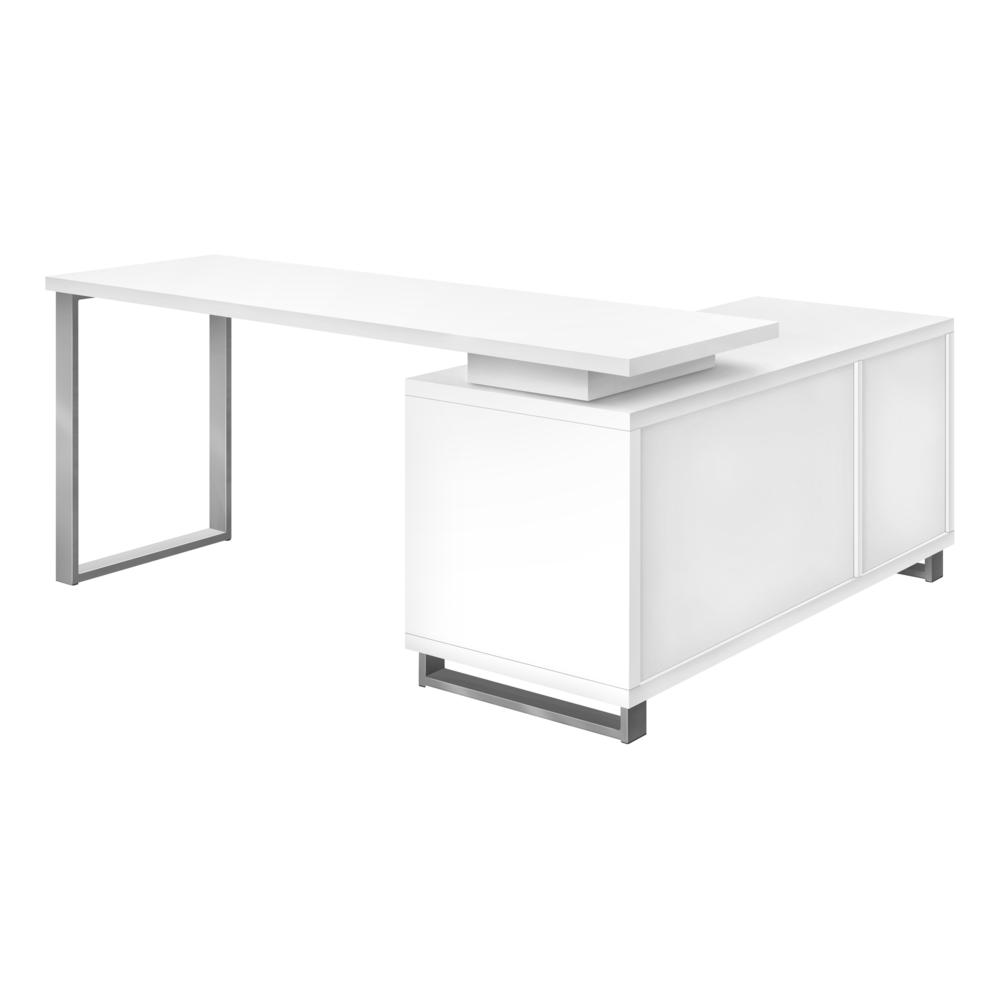 Computer Desk, Home Office, Corner, Storage Drawers, 72L, L Shape, Work