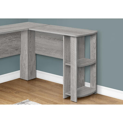Computer Desk, Home Office, Corner, Storage Shelves, 48L, L Shape, Work