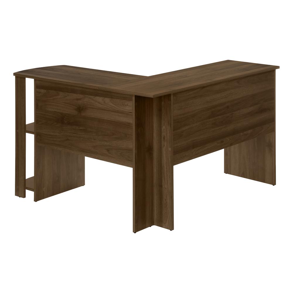 Computer Desk, Home Office, Corner, Storage Shelves, 48L, L Shape, Work