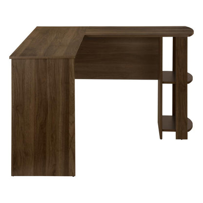 Computer Desk, Home Office, Corner, Storage Shelves, 48L, L Shape, Work