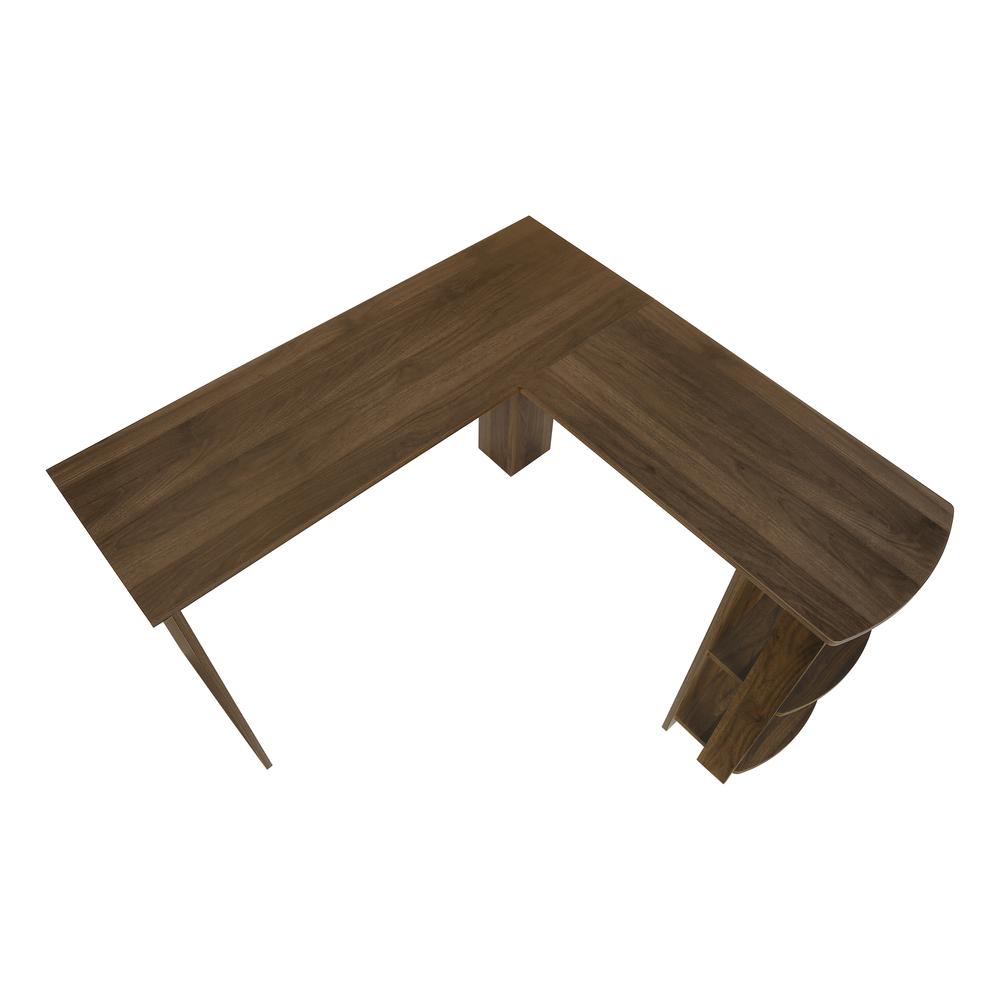 Computer Desk, Home Office, Corner, Storage Shelves, 48L, L Shape, Work