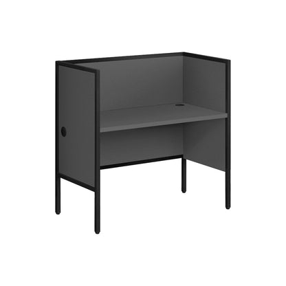 Contemporary Office Cubicle in Grey,Black color