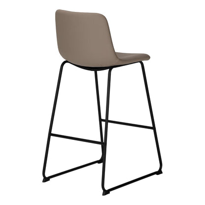 Office Chair, Bar Height, Standing, Computer Desk, Work, Brown Leather Look