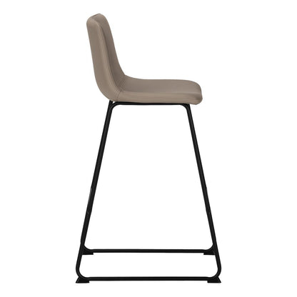 Office Chair, Bar Height, Standing, Computer Desk, Work, Brown Leather Look