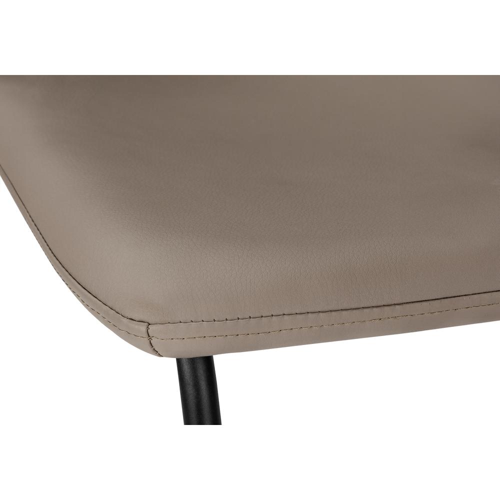 Office Chair, Bar Height, Standing, Computer Desk, Work, Brown Leather Look