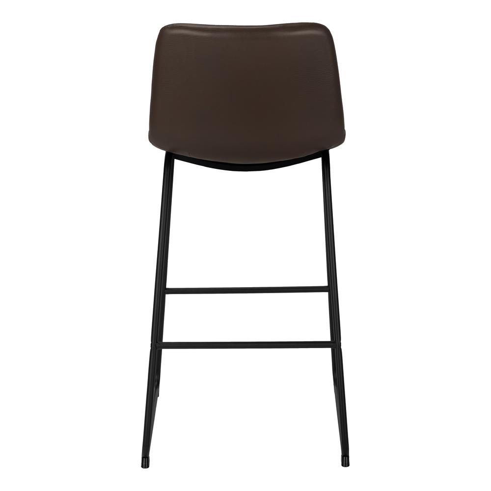 Office Chair, Bar Height, Standing, Computer Desk, Work, Brown Leather Look