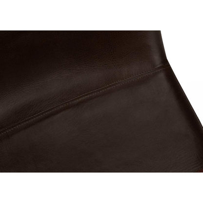 Office Chair, Bar Height, Standing, Computer Desk, Work, Brown Leather Look