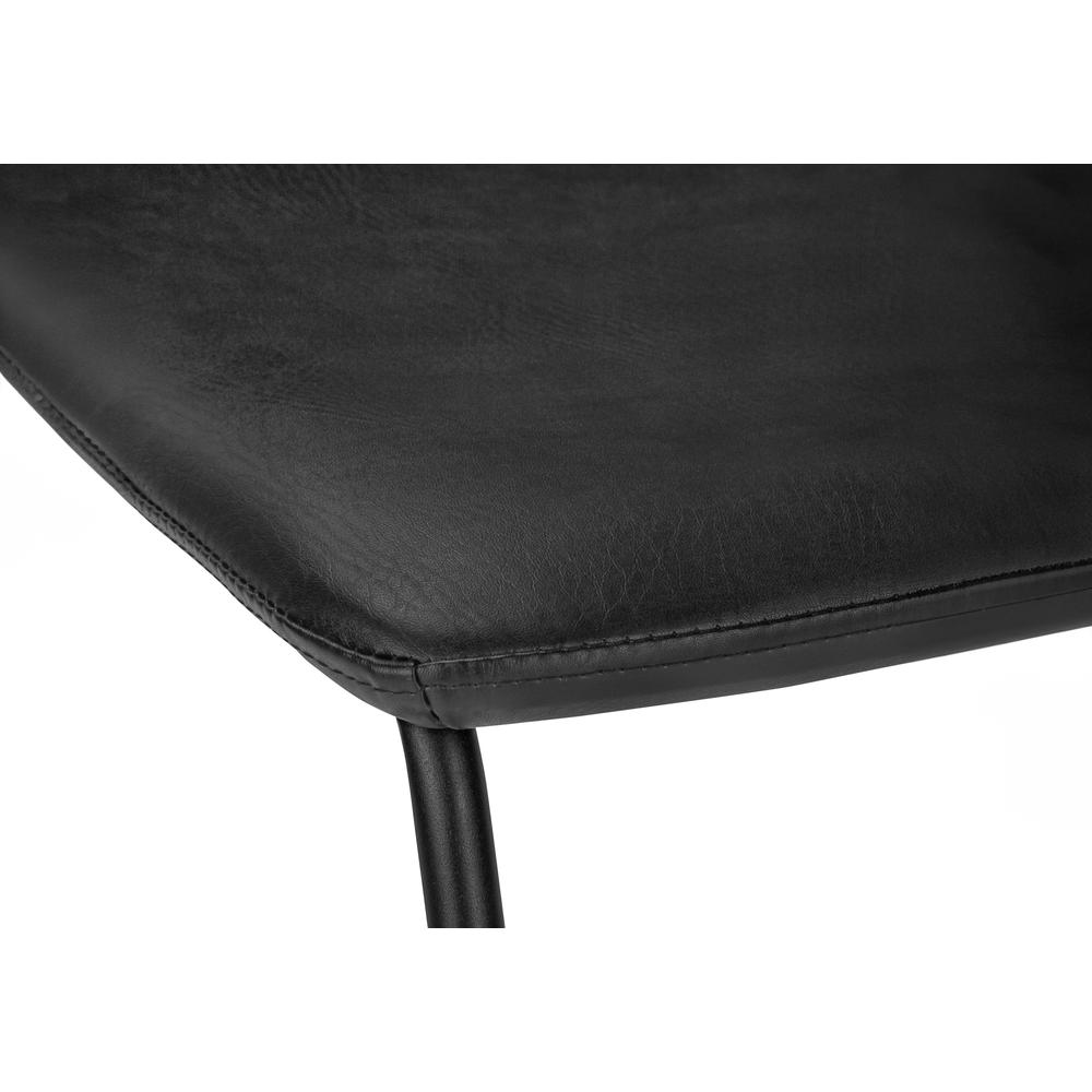 Office Chair, Bar Height, Standing, Computer Desk, Work, Black Leather Look