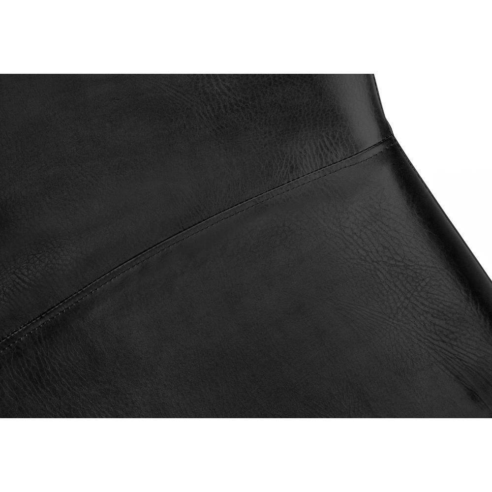 Office Chair, Bar Height, Standing, Computer Desk, Work, Black Leather Look