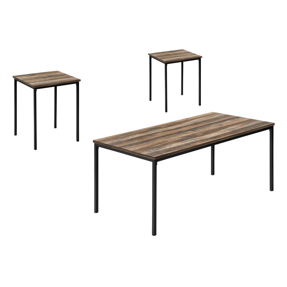 Table Set, 3pcs Set, Coffee, End, Black