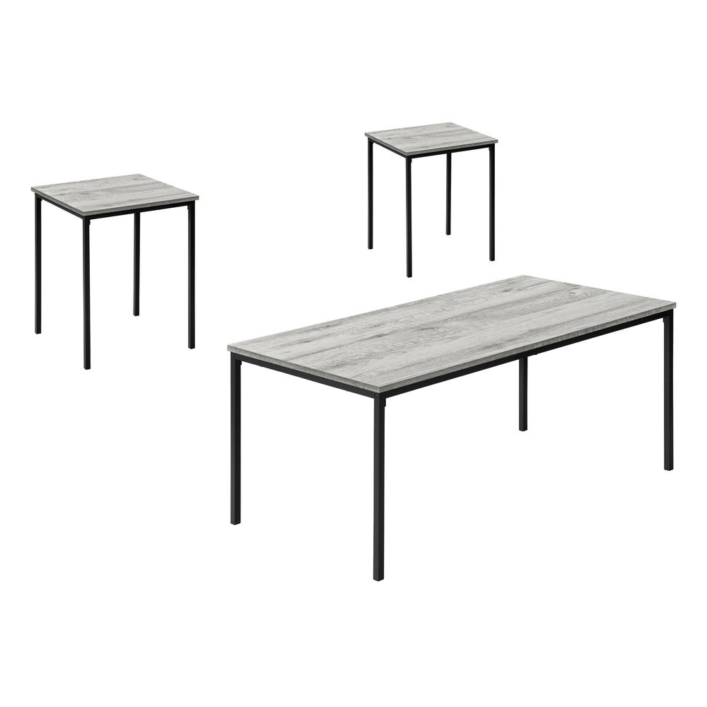 Table Set, 3pcs Set, Coffee, End, Black
