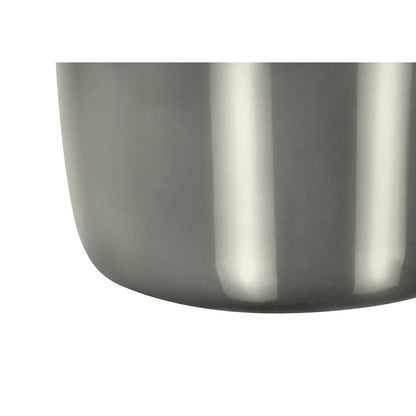25"H, Table Lamp, Grey Ceramic, Ivory / Cream Shade, Contemporary, Modern