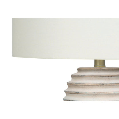 Lighting, 28"H, Table Lamp, Cream Resin, Ivory / Cream Shade, Transitional