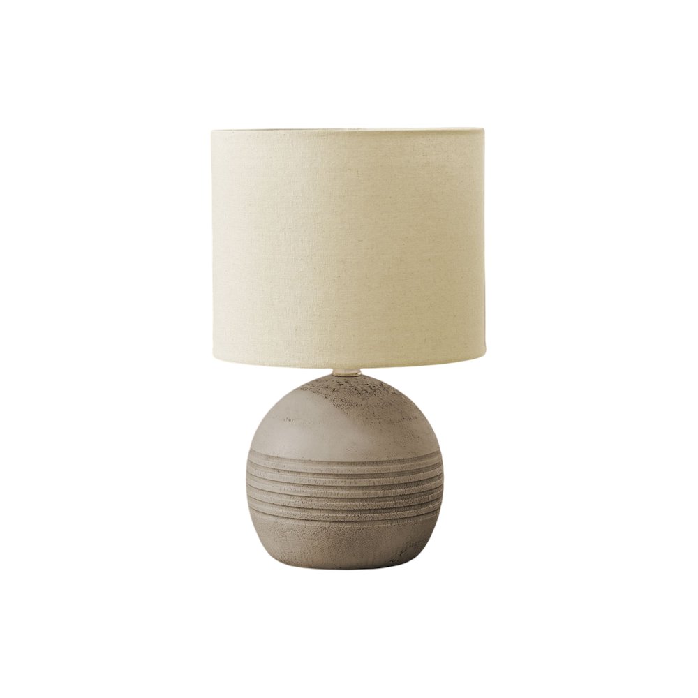 Lighting, 15"H, Table Lamp, Beige Resin, Beige Shade, Contemporary, Modern