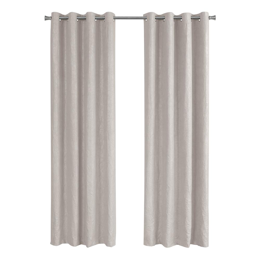 Curtain Panel, 2pcs Set, 54W X 84L, Room Darkening, Grommet, Living Room
