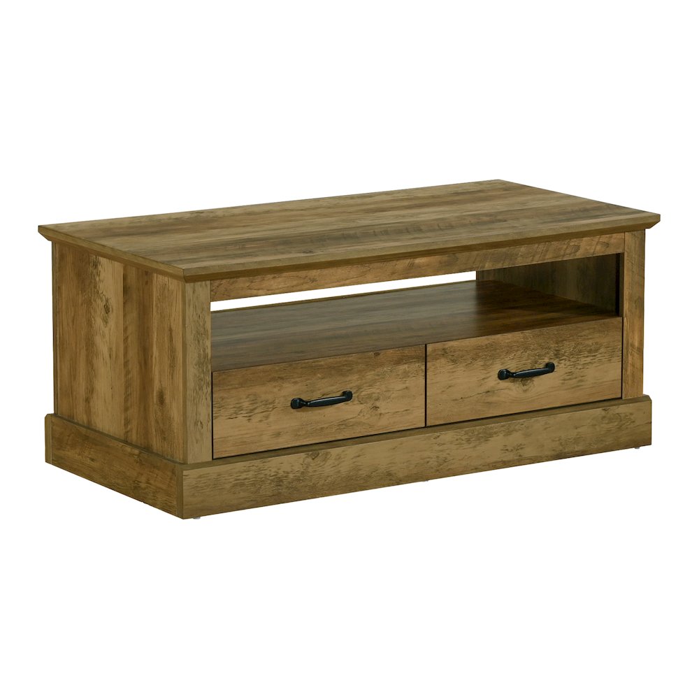 Coffee Table, 42"" L, Cocktail, Rectangular, Storage Drawers, Accent