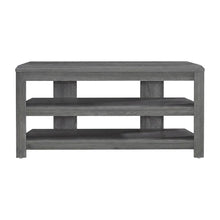 Corner TV Stand with Laminate Finish, Contemporary Media Console, Grey