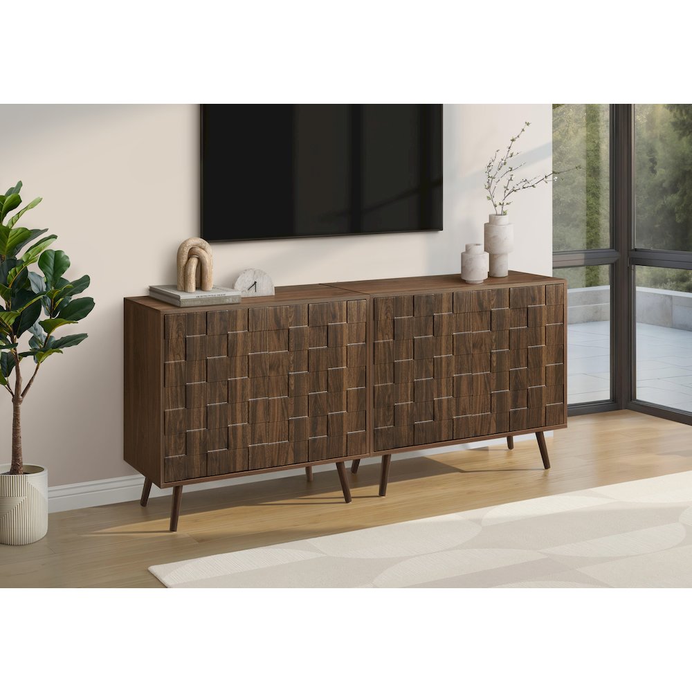 Accent Chest, 36"" Wide, 2 Door Cabinet, Storage, Decorative