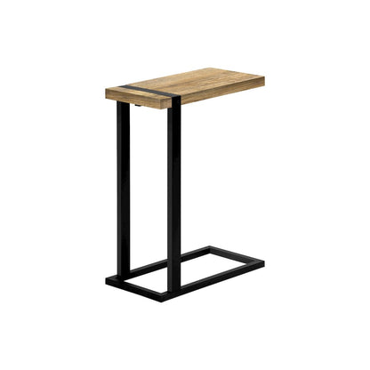 Accent Table, 25""H, C-shaped, End, Side, Snack, Mango Wood-look Laminate